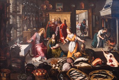 Christ in the House of Martha and Mary by Joos Goemare